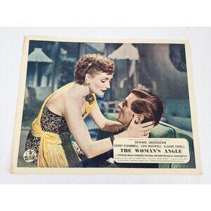 The Womans Angle 1952 Lobby Card Movie Poster Cathy Odonnell Lois Maxwell UK VTG